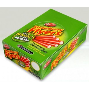 FLYERS Strawberry Liquorice with Strawberry Crystal Centre 60 Pieces 